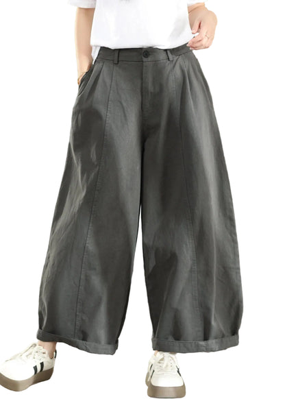 Dame Bukser Oversized med Vide Ben til Afslappet Stil 0