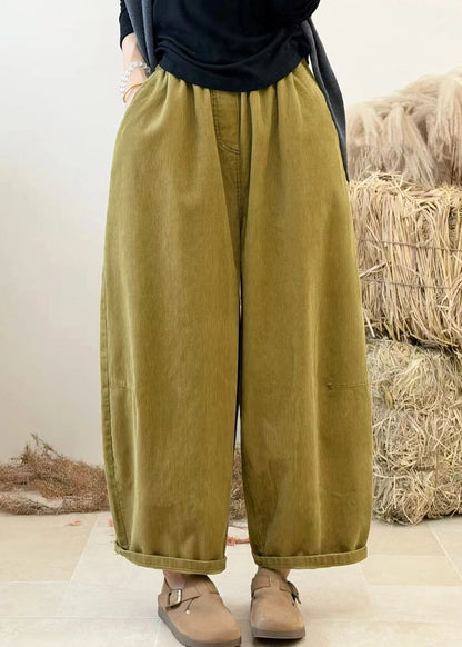 Dame Bukser Patchwork Casual Elastisk Talje 4