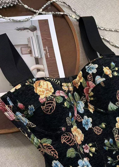 Dame Cami Tank Top med Fiskebensmønster 3