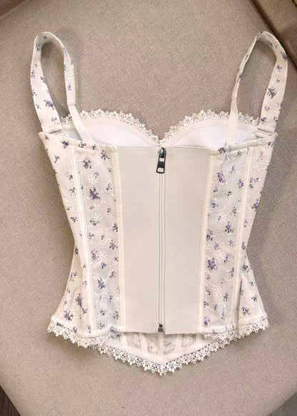 Dame Cami Tank Top med Snøreprint 1