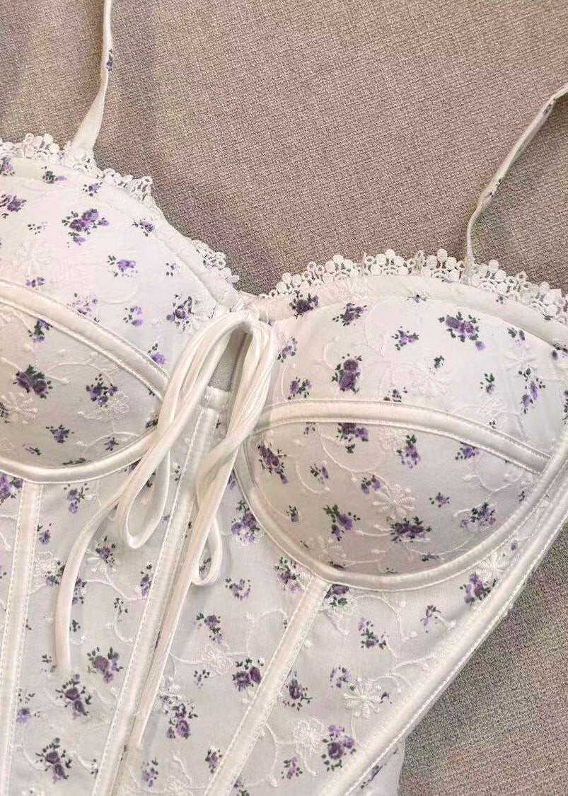 Dame Cami Tank Top med Snøreprint 3