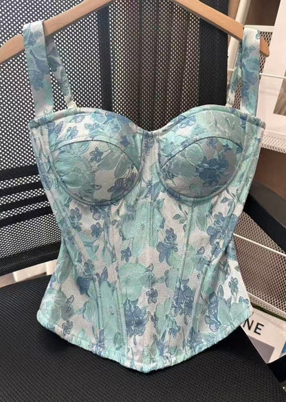 Dame Cami Top Fiskeben Mønster Løs Pasform 0