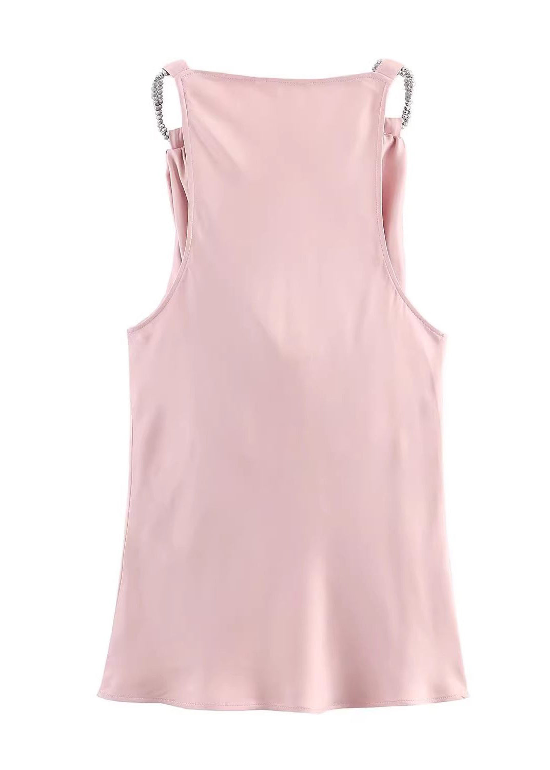 Dame Cami Top med Turtle Neck og Drapering 4
