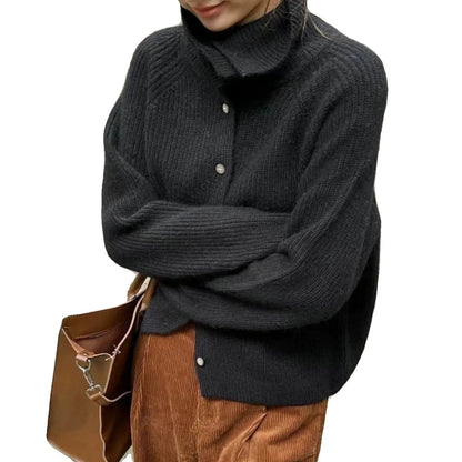 Dame Cardigan Løs Stil 4