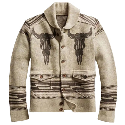 Dame Cardigan med Vestlig Flair 0