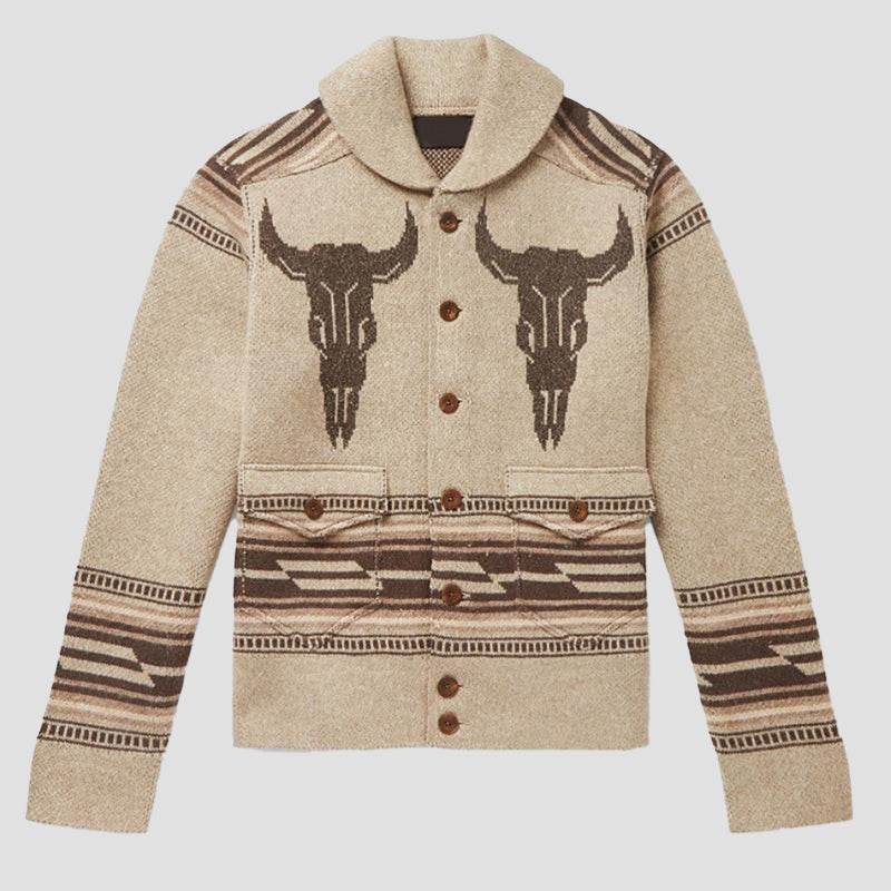Dame Cardigan med Vestlig Flair 2