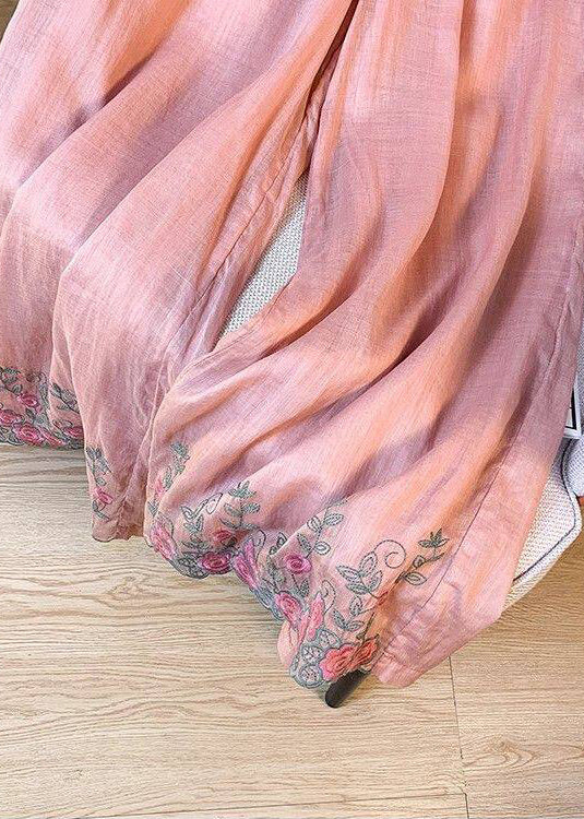 Dame Casual Bukser Broderet med Elastisk Talje 3
