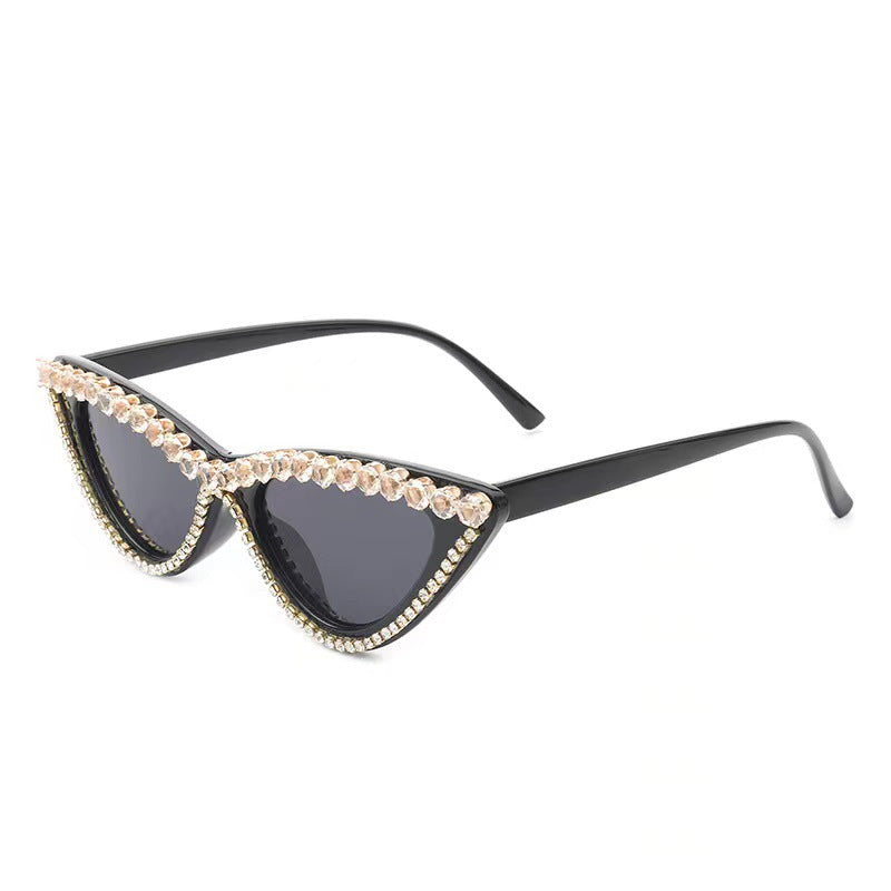 Dame Cat Eye Solbriller med Rhinestones 1