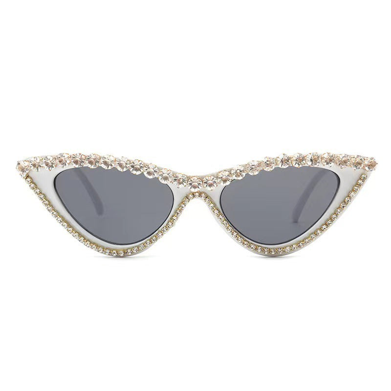 Dame Cat Eye Solbriller med Rhinestones 10