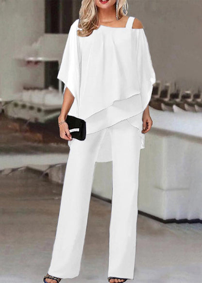 Dame Chiffon Sæt med Kold Skulder 1