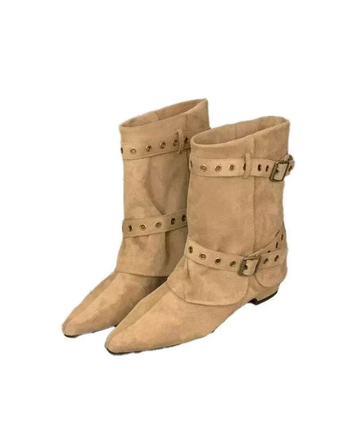 Dame Chunky Støvler Casual 4