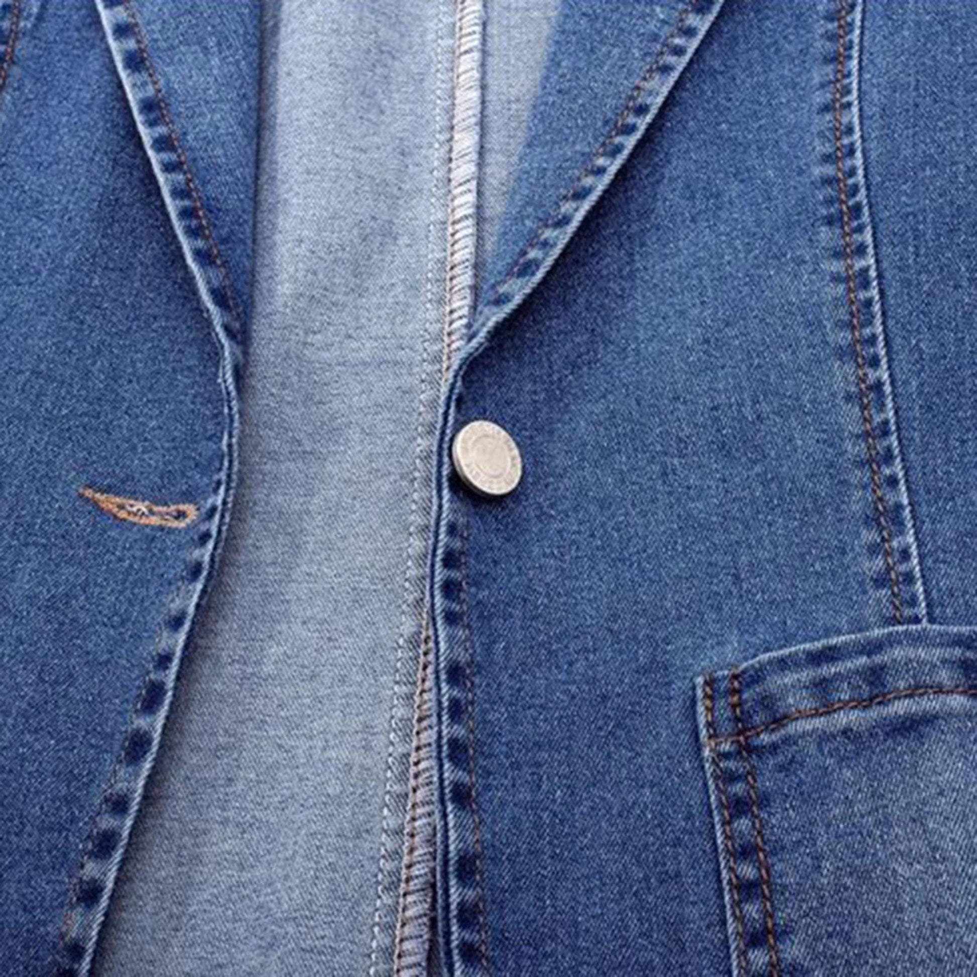 Dame Denim Blazer Moderne 1
