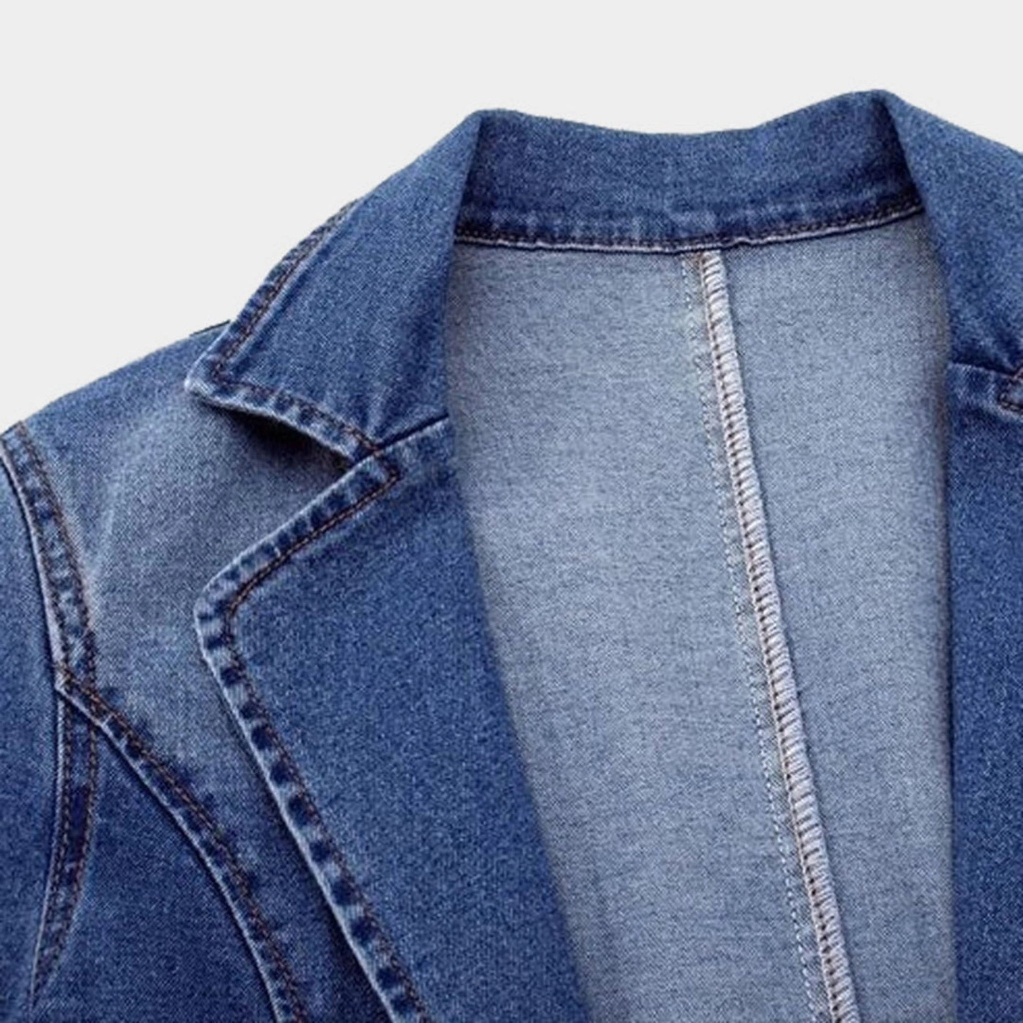 Dame Denim Blazer Moderne 5