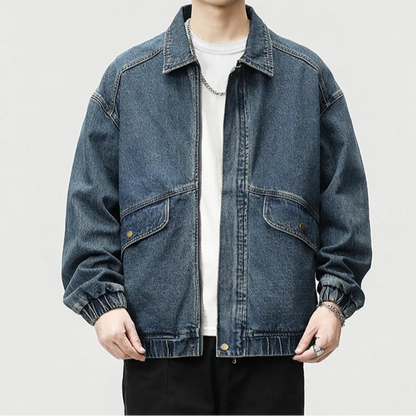 Dame Denimjakke Oversized Stil 2