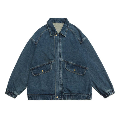 Dame Denimjakke Oversized Stil 4