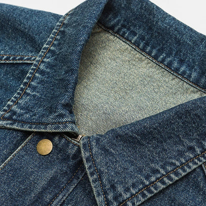 Dame Denimjakke Oversized Stil 6