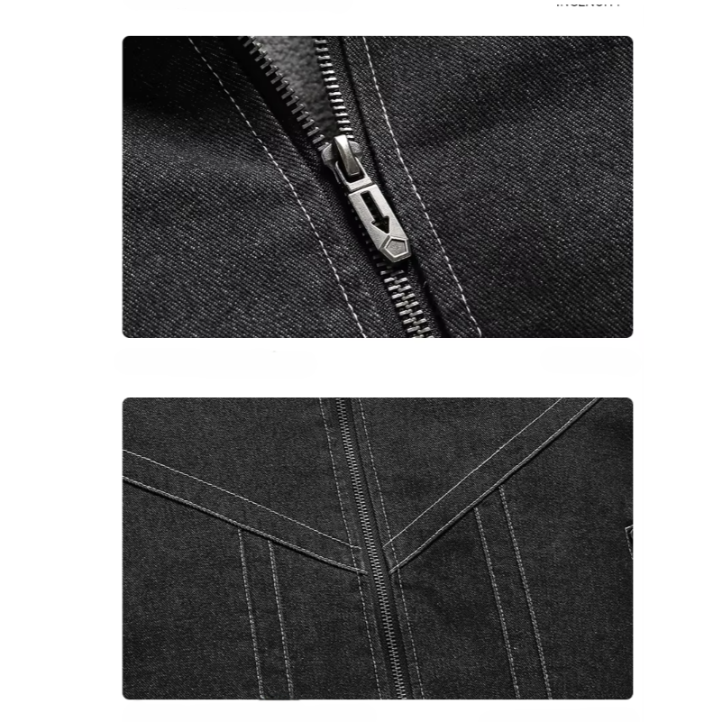 Dame Denimjakke med Fleecefor 5