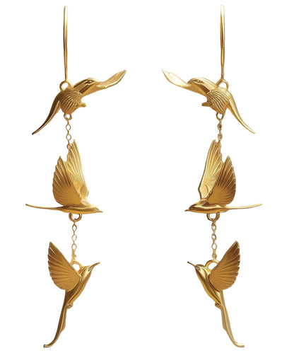 Dame Dråbeøreringe med Swallow Tassel Design 0