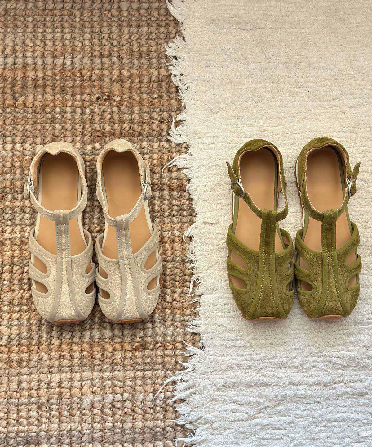 Dame Flade Sandaler Retro Design 3