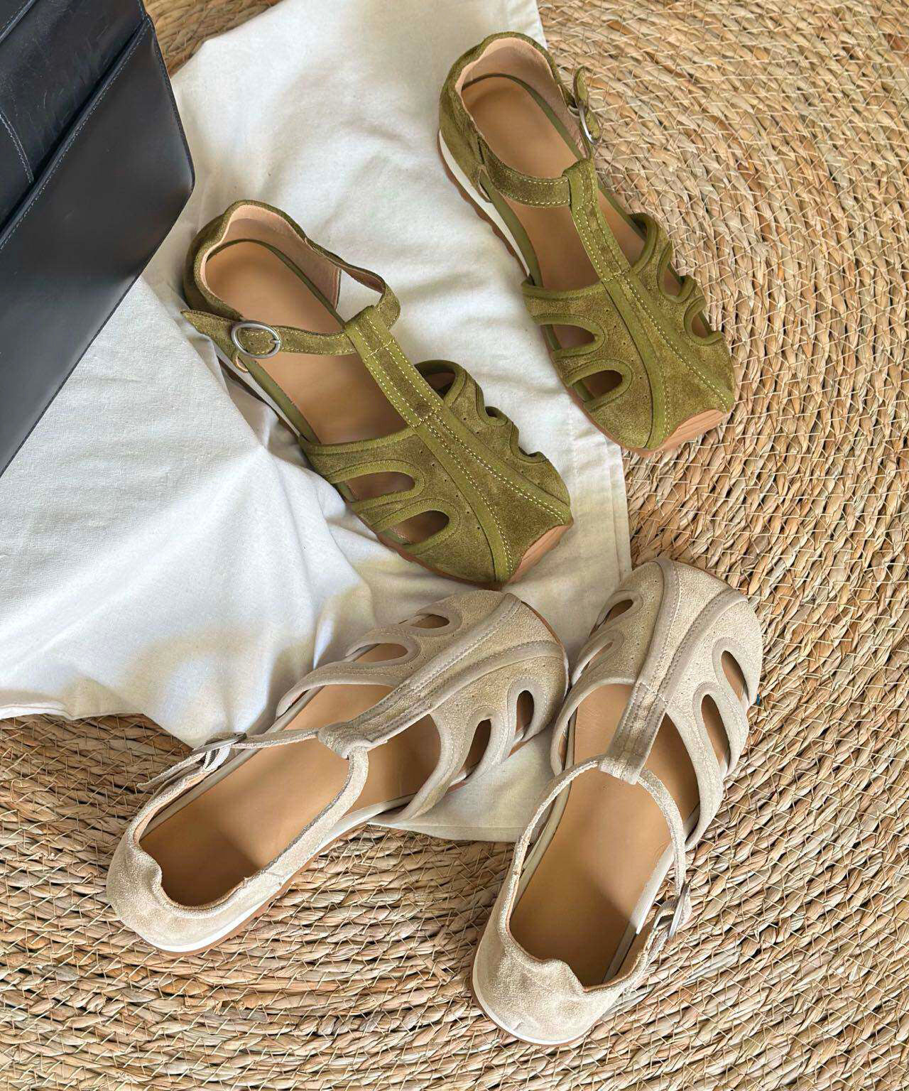 Dame Flade Sandaler Retro Design 4