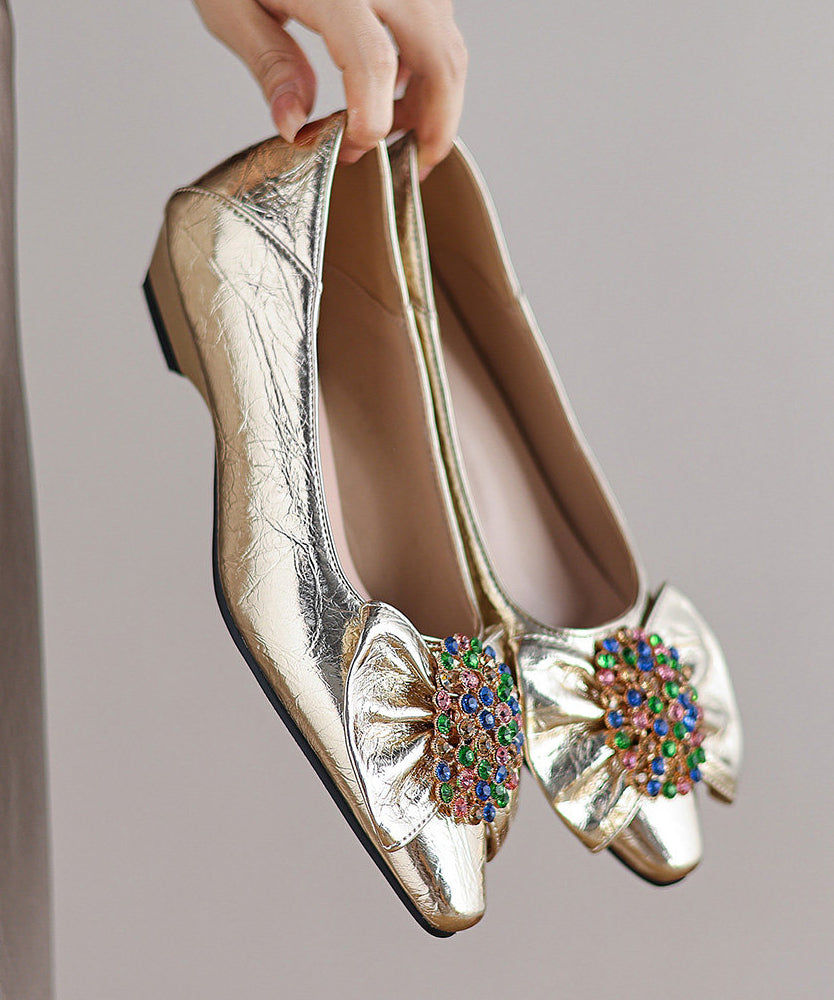 Dame Flats Sko med Splejsningsbue 0