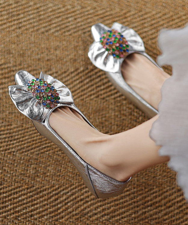 Dame Flats Sko med Splejsningsbue 1