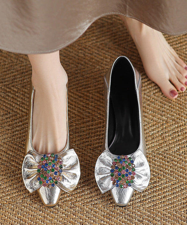 Dame Flats Sko med Splejsningsbue 3