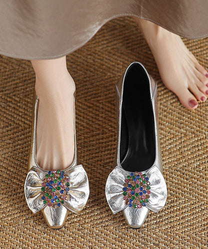 Dame Flats Sko med Splejsningsbue 3