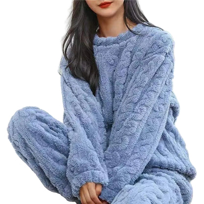 Dame Fleece Pyjamassæt Komfortabel 0