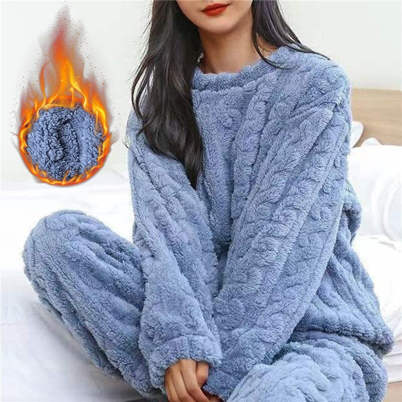Dame Fleece Pyjamassæt Komfortabel 2