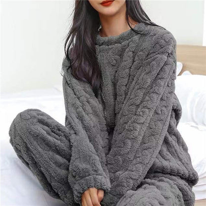Dame Fleece Pyjamassæt Komfortabel 3