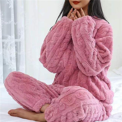 Dame Fleece Pyjamassæt Komfortabel 5