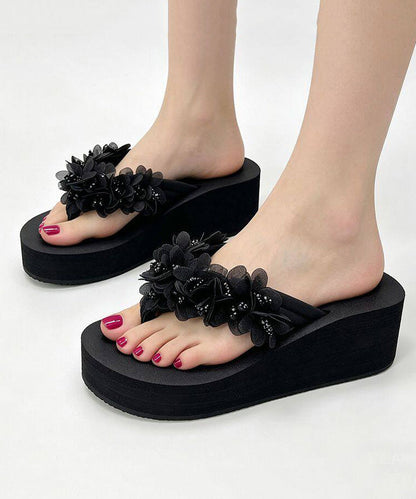 Dame Flip Flops med Blomsterdesign 1