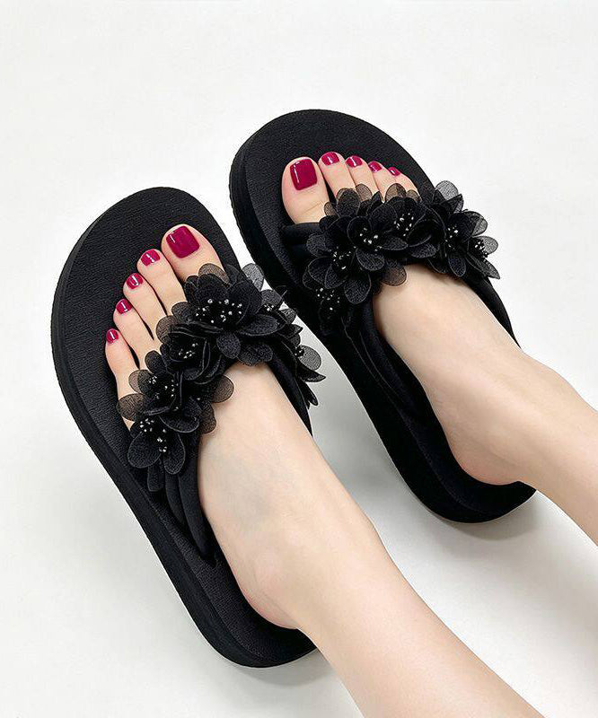 Dame Flip Flops med Blomsterdesign 3
