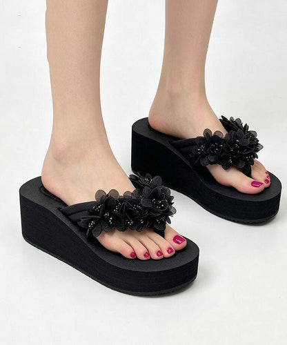 Dame Flip Flops med Blomsterdesign 4