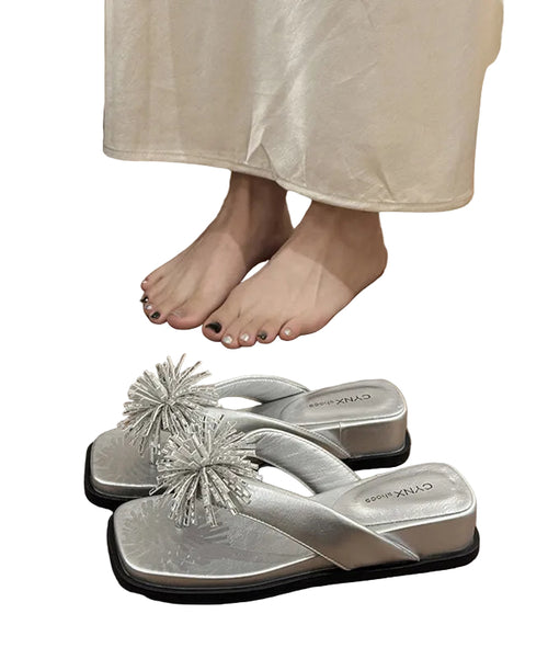 Dame Flip Flops med Kilehæl 0