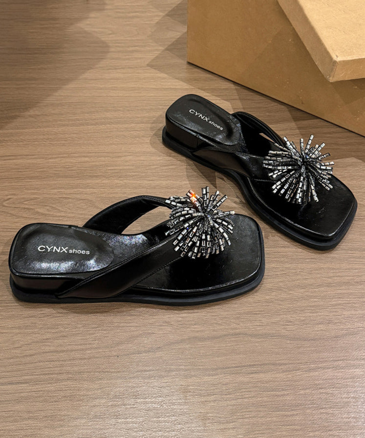 Dame Flip Flops med Kilehæl 1