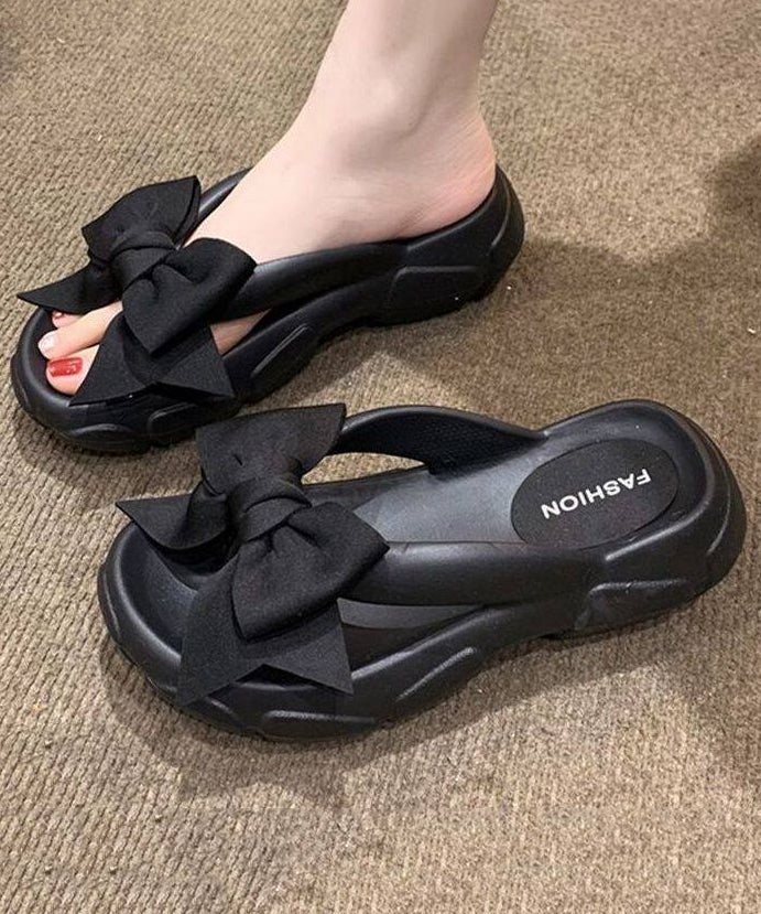 Dame Flip Flops med Sløjfe 2