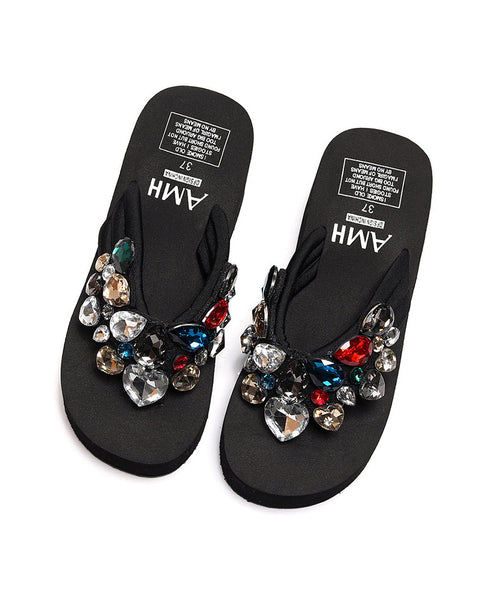 Dame Flip Flops med Zirkon Detaljer 4