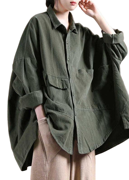 Dame Frakke Batwing Sleeve Løs Fit 0