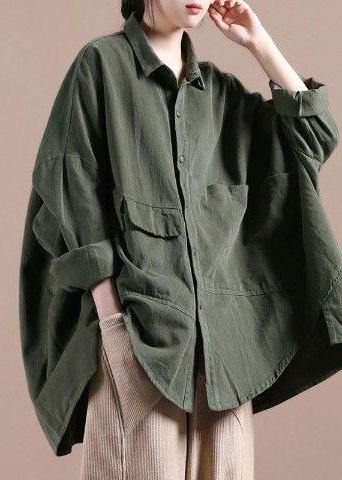Dame Frakke Batwing Sleeve Løs Fit 2