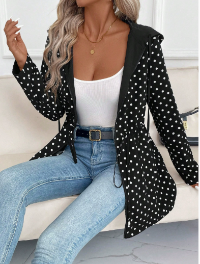 Dame Frakke Vendbar med Leopardprint - To Looks i Én 3