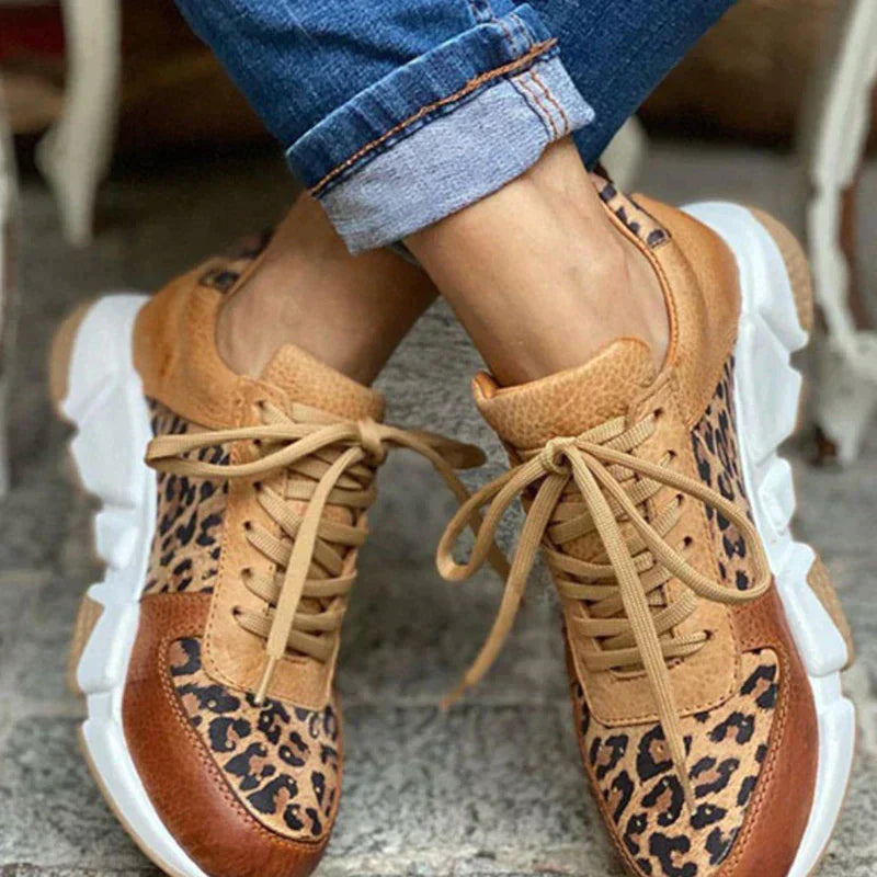 Dame Fritidssko Leopardprint 2
