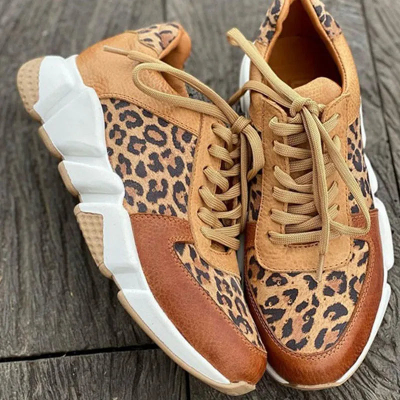 Dame Fritidssko Leopardprint 4