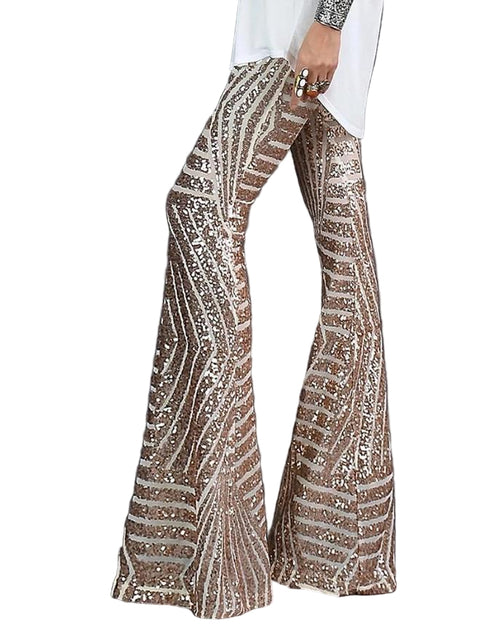 Dame Glitterbukser Metallisk Stil 0