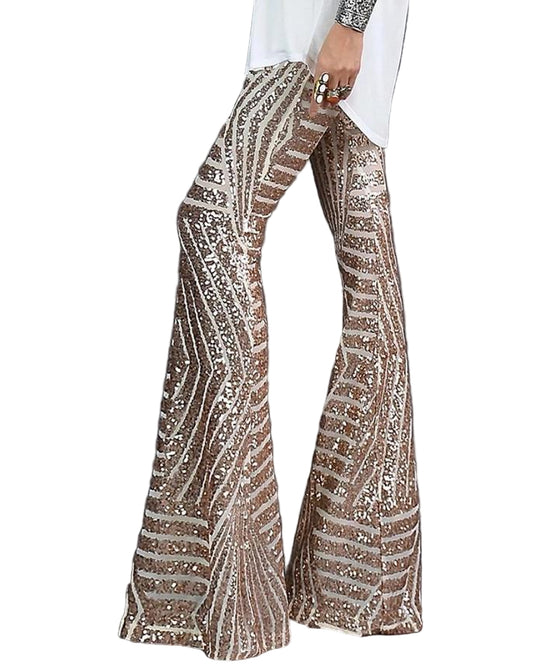 Dame Glitterbukser Metallisk Stil 0