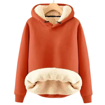 Dame Hættetrøje i Sherpa Fleece 0