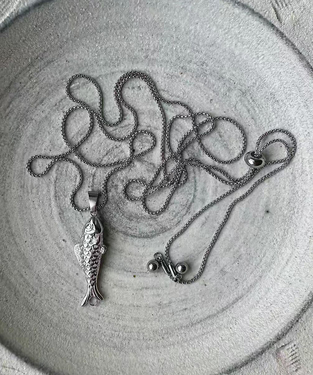 Dame Halskæde Boho Stil med Fisk og Lariat Design 2