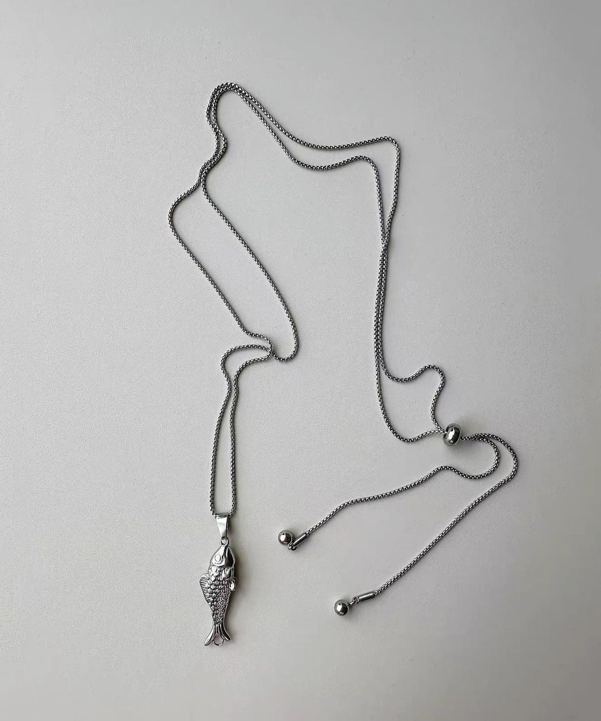 Dame Halskæde Boho Stil med Fisk og Lariat Design 3