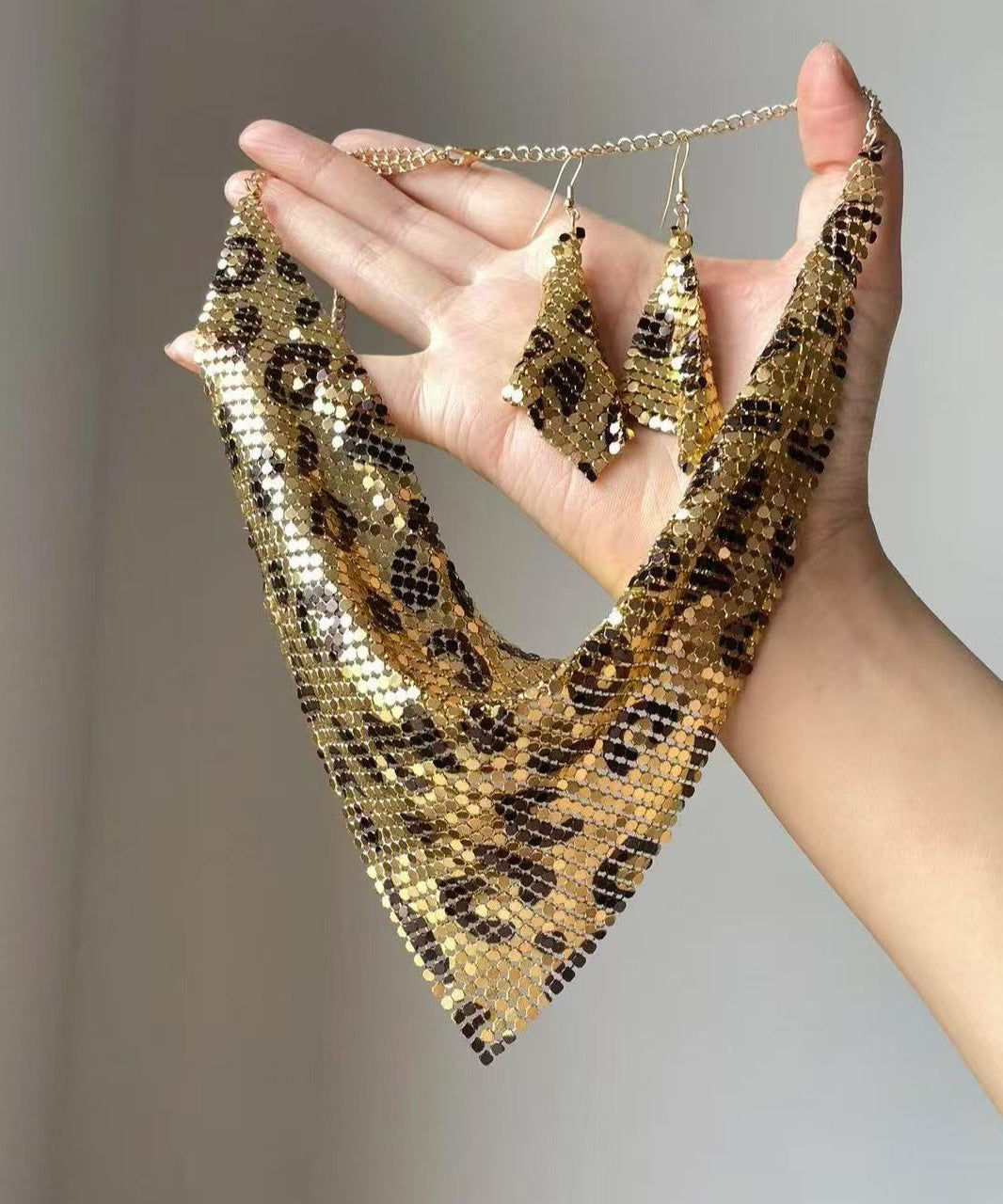 Dame Halskæde Sæt Moderne Leopard Design 1